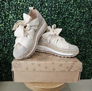 Free People NEW Chapmin Espadrille Sneakers Ivory